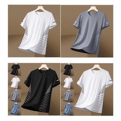 Lightweight Ice Silk T Shirt for Men Perfect for Sports and Outdoor Activities