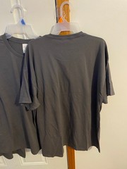 NEW WITHOUT TAGS LOT OF 6 UNISEX SIZE 2XL HANES ECOSMART GRAY T-SHIRTS
