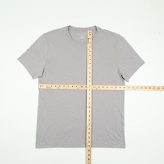 The Men’s Store Pima Cotton Solid T-Shirt Gray Size M 3001