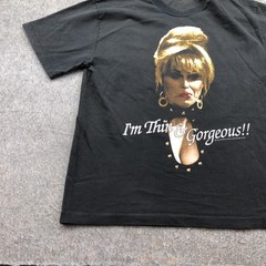 Vintage Absolutely Fabulous Shirt Mens Medium Funny Im Thin & Gorgeous1995 90s