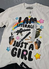 Taxes Goon Pug Weiner Dog Just A GIRL Novelty T-Shirt Lot 4pc Medium (V)