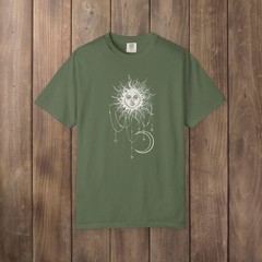 Widow’s Bay Patricia’s Shirt Celestial Sun Crescent Moon BOHO Comfort Colors Tee