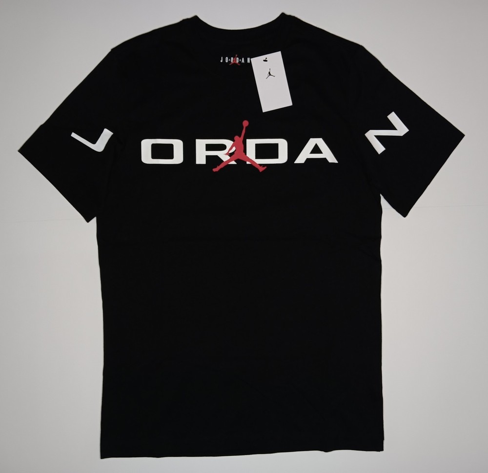 Nike Air Jordan Black Shirt Jumpman Logo Size Medium Brand New