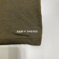 Pair of Thieves Mens XL Olive Green Short Sleeve Crewneck T Shirt Cotton Blend