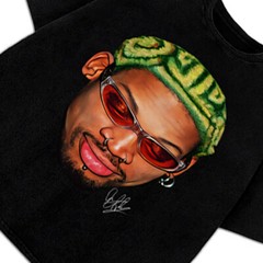 Dennis Rodman Zig Zag Green Hair Rodzilla Hollywood 90’s Vintage Design T-Shirt