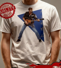 George Michael album white T-shirt NWT