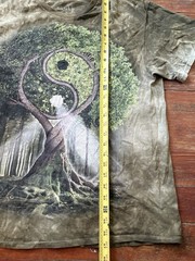 The Mountain Michael McGloin Tree of Life Yin-Yang T Shirt Size Large Tie Dye
