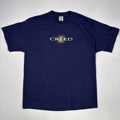Vintage Creed Tour Shirt Men’s XL Blue Rock Band Tee Concert 90s Y2K Human Clay