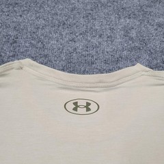 Under Armour Shirt Mens XL Beige Project Rock Freedom Flag Graphic Tee Top Logo