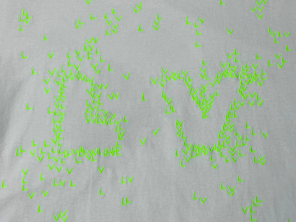 Louis Vuitton LV Logo Spell Out Embroidery Inside-out Heavy Cotton Shirt