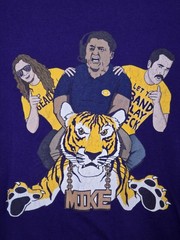 Barstool Sports Shirt Big Cat PFT CommenterMike The Tiger LSU Purple Size XL