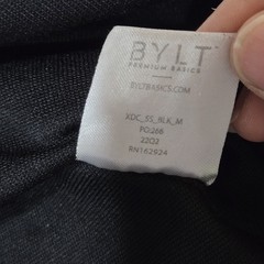 BYLT Premium Basics Drop Cut Lux T-Shirt Men’s Medium Black