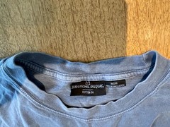 Jean-Michel Basquiat Graphic Blue short sleeve T shirt Classic style Medium