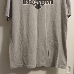 Independent Men’s Gray Graphic Logo Crew Neck Short Sleeve T-Shirt Size L