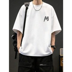 Men’s Fashionable Casual Suede Crew Neck Short Sleeve T-Shirt