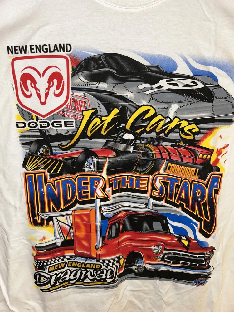 New England Dragway Epping NH Jet Cars Under the Stars Dodge Trucks T-Shirt