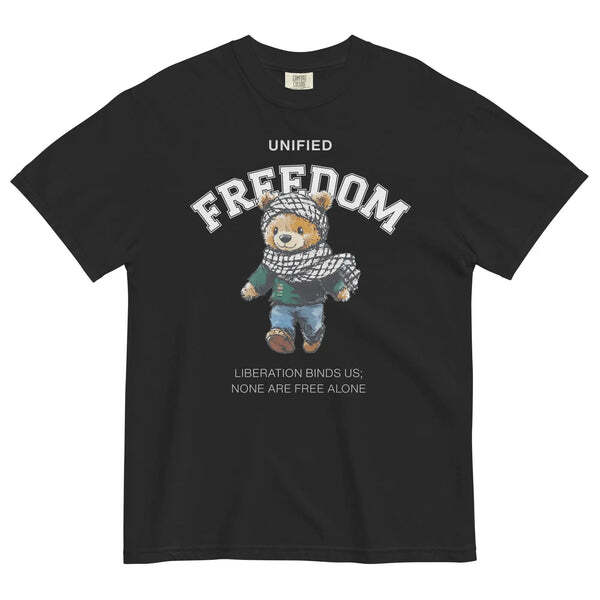 Freedom Bear Tee – Warrior Ink | Palestinian Solidarity & Collective Liberation