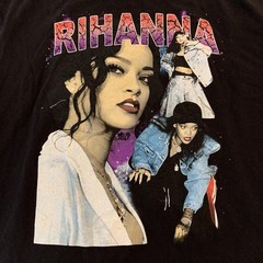 Rihanna Shirt Mens XL Black Galaxy Graphic Tee T-Shirt Pop Music Singer R and B