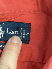 Ralph Lauren Blake Button Down LS Oxford Burnt Red – L