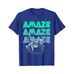 Project Hail Mary Amazing Rocky The Alien Neon Portrait T-Shirt Sci Fi Movie Tee