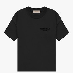 Fear of God Essentials Camiseta Negra Hombre Oversize – S – Logo ESSENTIALS
