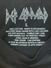 Def Leppard Pyromania Black T-Shirt Size Large