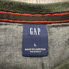 Vintage Y2K Gap Thick Cotton Essential Long Sleeve Shirt L