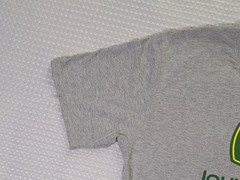 John Deere Logo Grey Cotton Blend T-shirt Size L