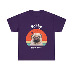 Customise Your Pet Photo Unisex T-shirt – Retro Vintage Style