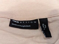 ASOS DESIGN organic relaxed fit t-shirt beige Shifting Sand L Long