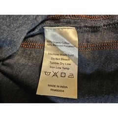 Carbon2cobalt T-Shirt Mens XL Gray Orange Contrast Stitch Organic Cotton Blend