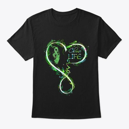 Cerebral Palsy Neon Heart Sticker T-Shirt Made in the USA Size S to 5XL