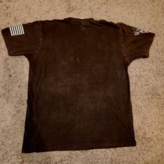 George Skeleton Stay Strapped or Get Clapped Graphic TShirt Black Size XL Funny