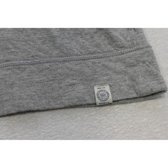 Lucky Brand Henley Shirt Mens Large Gray Excellent Mock Neck Button Pocket