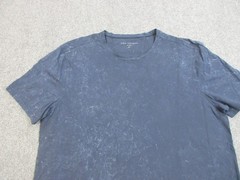 John Varvatos Shirt Mens XL Blue Mineral Wash Cotton Crewneck Tee Casual Peru