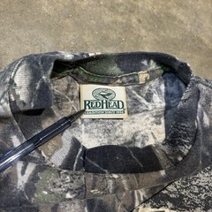 Vintage RedHead Mossy Oak Camo Pocket Tee AOP Men’s XL 50/50 USA Tree Foliage
