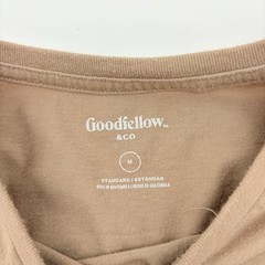 Sunset Graphic Print Tan tee shirt Short Sleeve Standard Fit Blend M Goodfellow