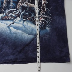 The Mountain Wolf Snowy T-shirt Blue Find 13 Wolves Snow Scene Large Long Sleeve