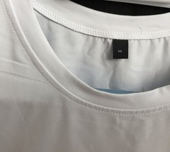 Men’s MED Print Graphic T shirt Short Sleeves White W/ Letter Print