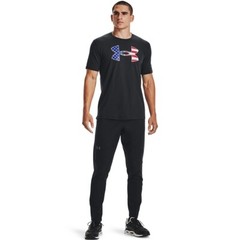 Under Armour Shirt Men’s Black UA Freedom Flag Big Logo USA sz Small NWT $30