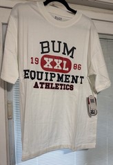 B.U.M. Equipment Men’s Crew Neck Size Large Color White