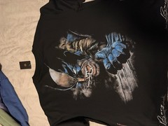 Dechire Wolverine Graphic Print Black Crew Neck Short Sleeve T-Shirt Men’s XXL