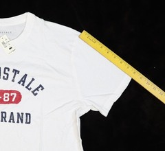 Aeropostale Shirt Mens Large White NY-87 Orig Brand Logo Graphic Tee T-Shirt