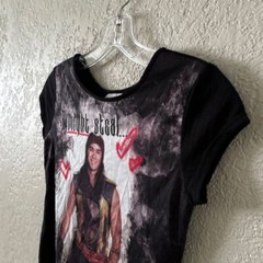 Women’s D.Signed Asymmetrical Black Graphic Top Size Medium