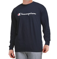 Champion Men’s Jersey T-Shirt Big & Tall Crew Neck Athleticwear Long Sleeve Tee