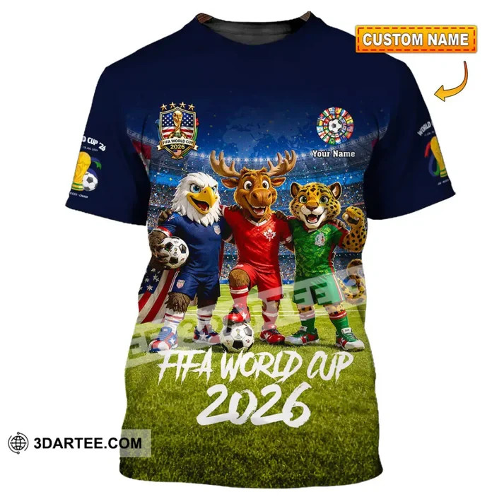 Unisex 3D Shirt – Custom Name World Cup 2026 3D Shirt VK14005