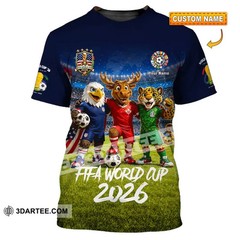 Unisex 3D Shirt – Custom Name World Cup 2026 3D Shirt VK14005