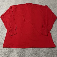 Vintage Russell Athletic Mock Neck Shirt Mens 2XL XXL Red Pro Cotton Blank NEW