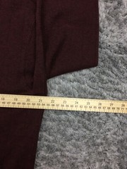 John Ashfort Mock Neck Shirt Mens Size Large Dark Red / Brown Stretch