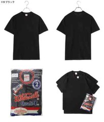 Whitesville WV73544 2-PACK T-SHIRT Black Size M L XL XXL Men’s Made in Japan